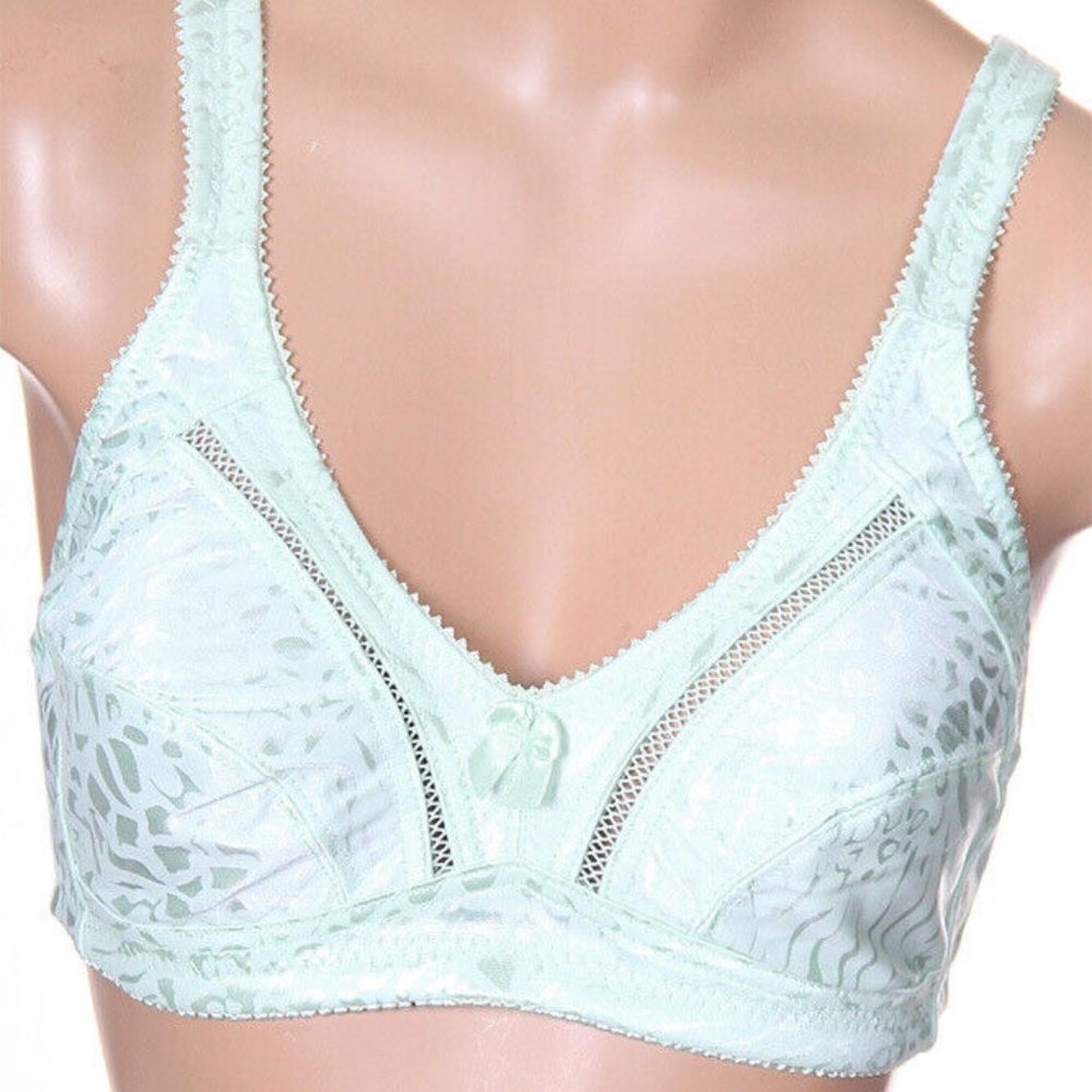 SPADE Shiny Soft SATIN No wire and padding full coverage bra